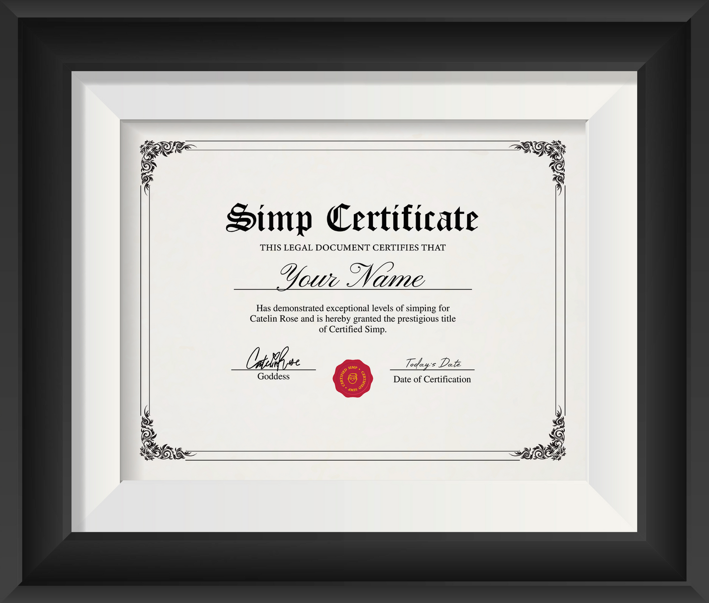 Catelin Rose Simp Certificate